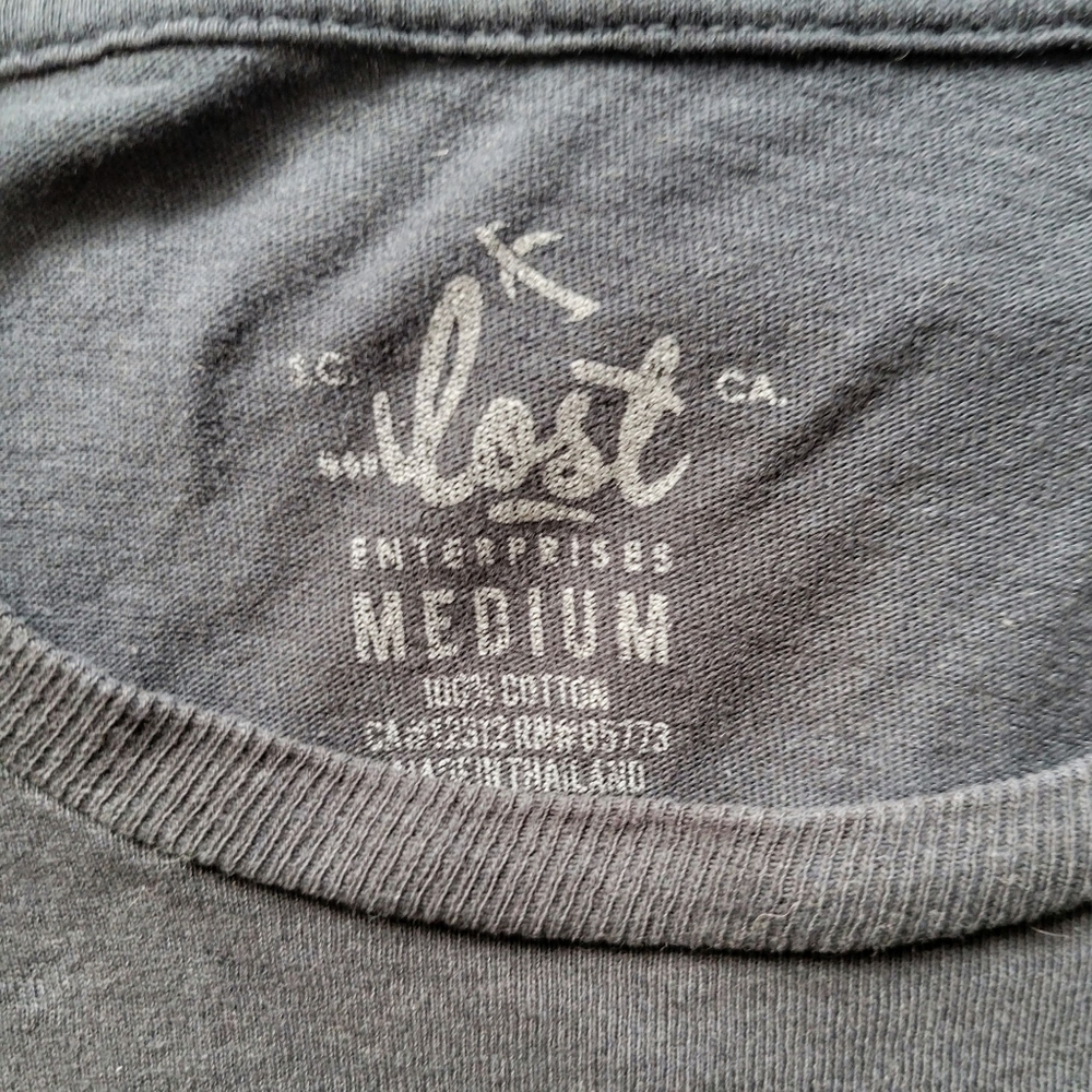 Lost // Men's Vintage Lost At Sea Mermaid Short Sleeve Tee / M / Blue & Gold - Picture 3 of 4